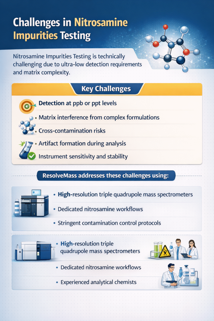 Challenges in Nitrosamine Impurities Testing