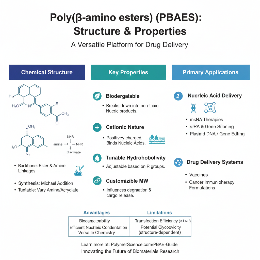 Poly(β-amino esters) Structure and Properties Poly(β-amino esters) Structure and Properties