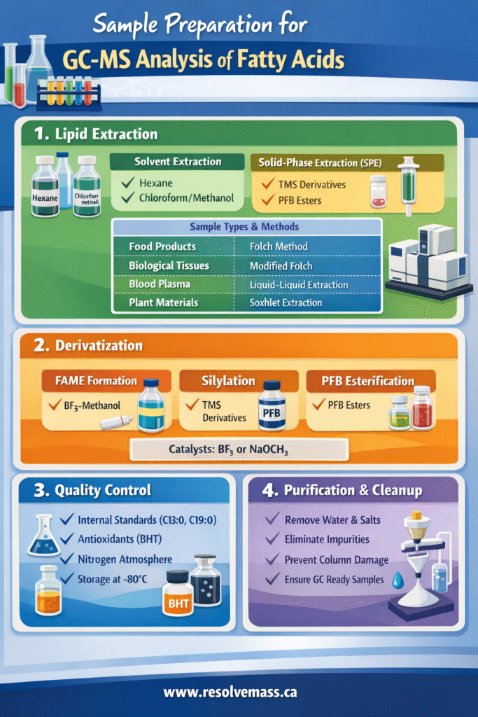 Sample Preparation for GCMS Analysis of Fatty Acids Sample Preparation for GCMS Analysis of Fatty Acids