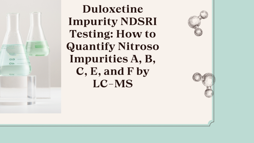 Duloxetine NDSRI Testing Duloxetine NDSRI Testing