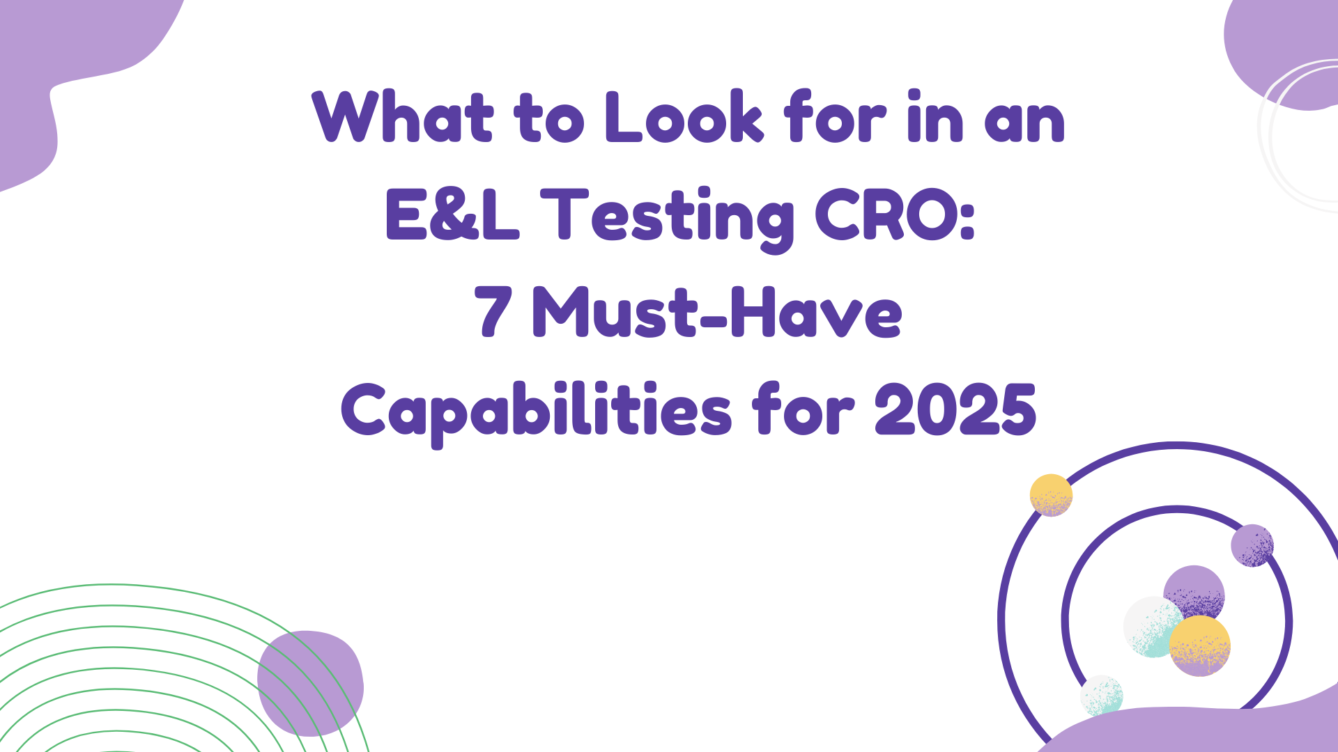 E&L Testing CRO