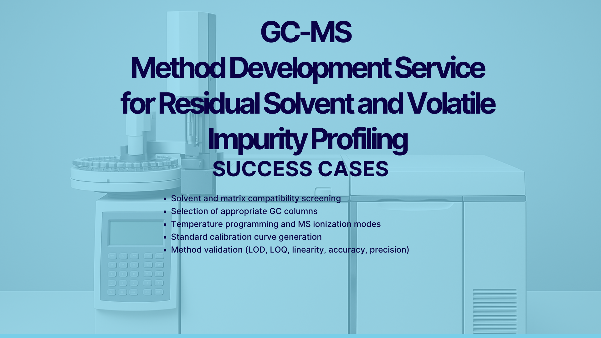 GCMS Method Development Service