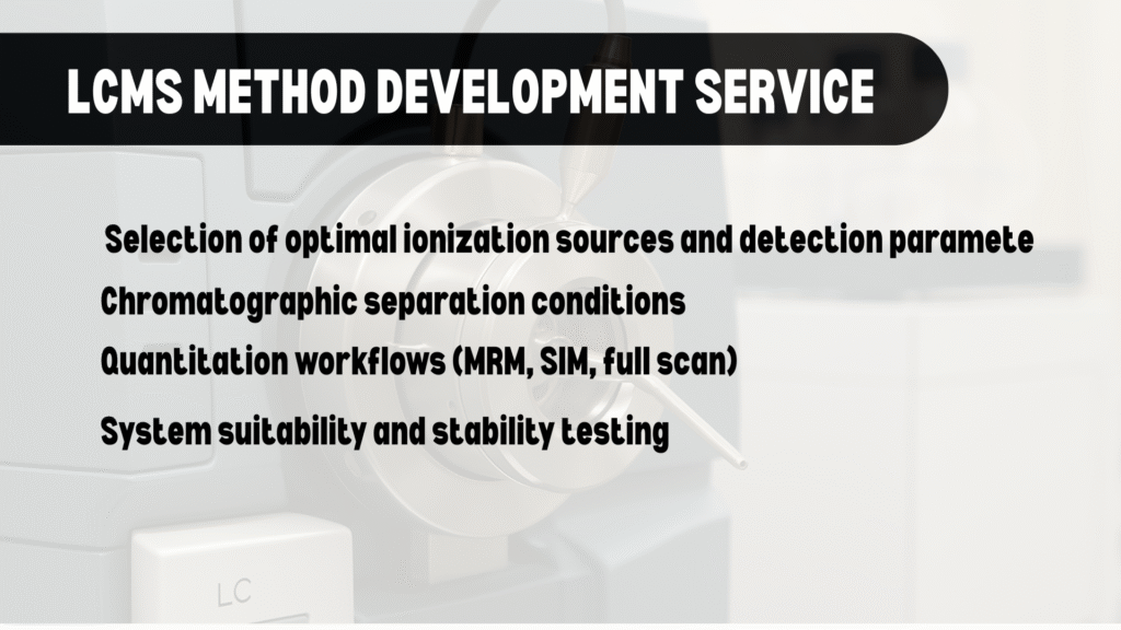 LCMS METHOD DEVELOPMENT SERVICE