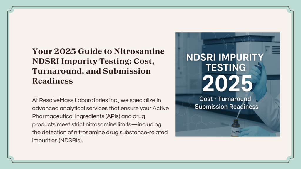 Nitrosamine NDSRI Impurity Testing