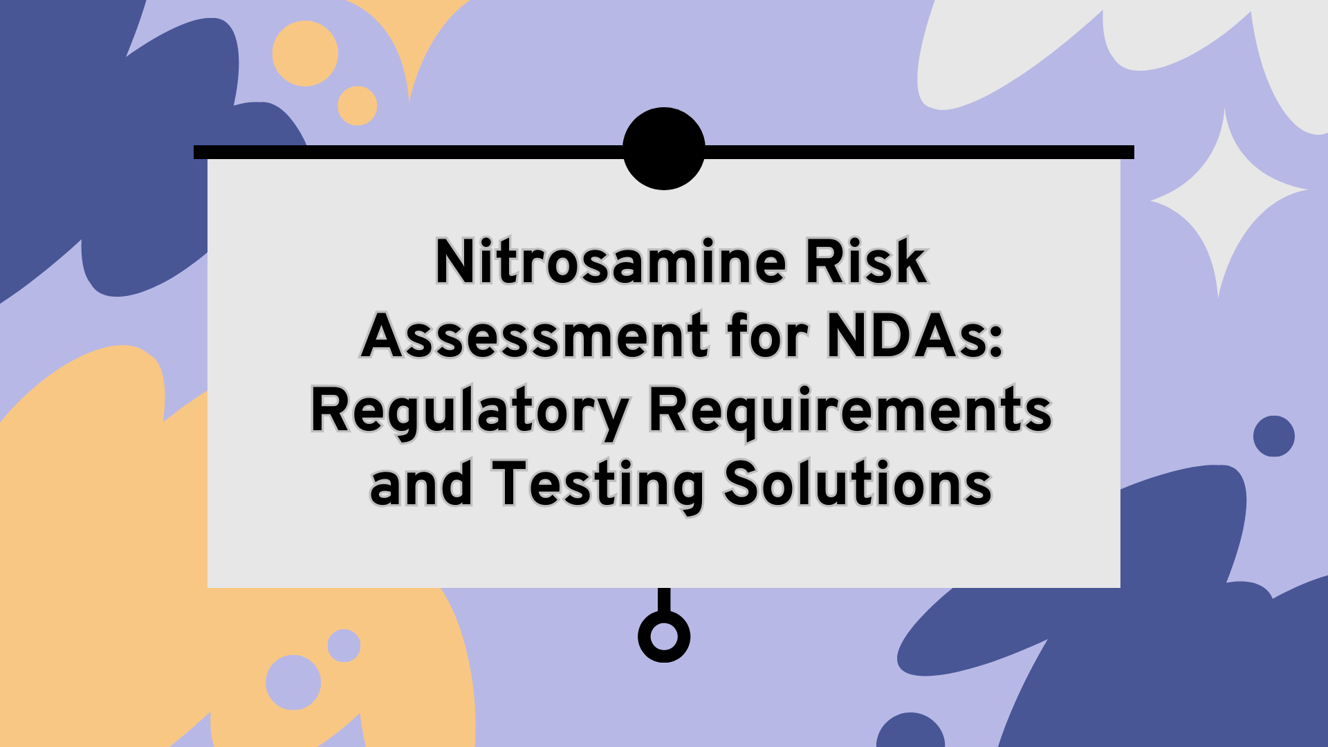 Nitrosamine Risk Assessment for NDA