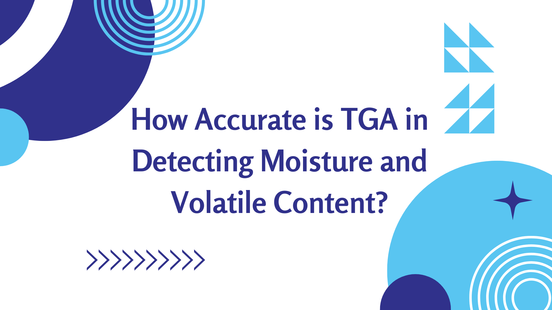 TGA Analysis for Moisture Content