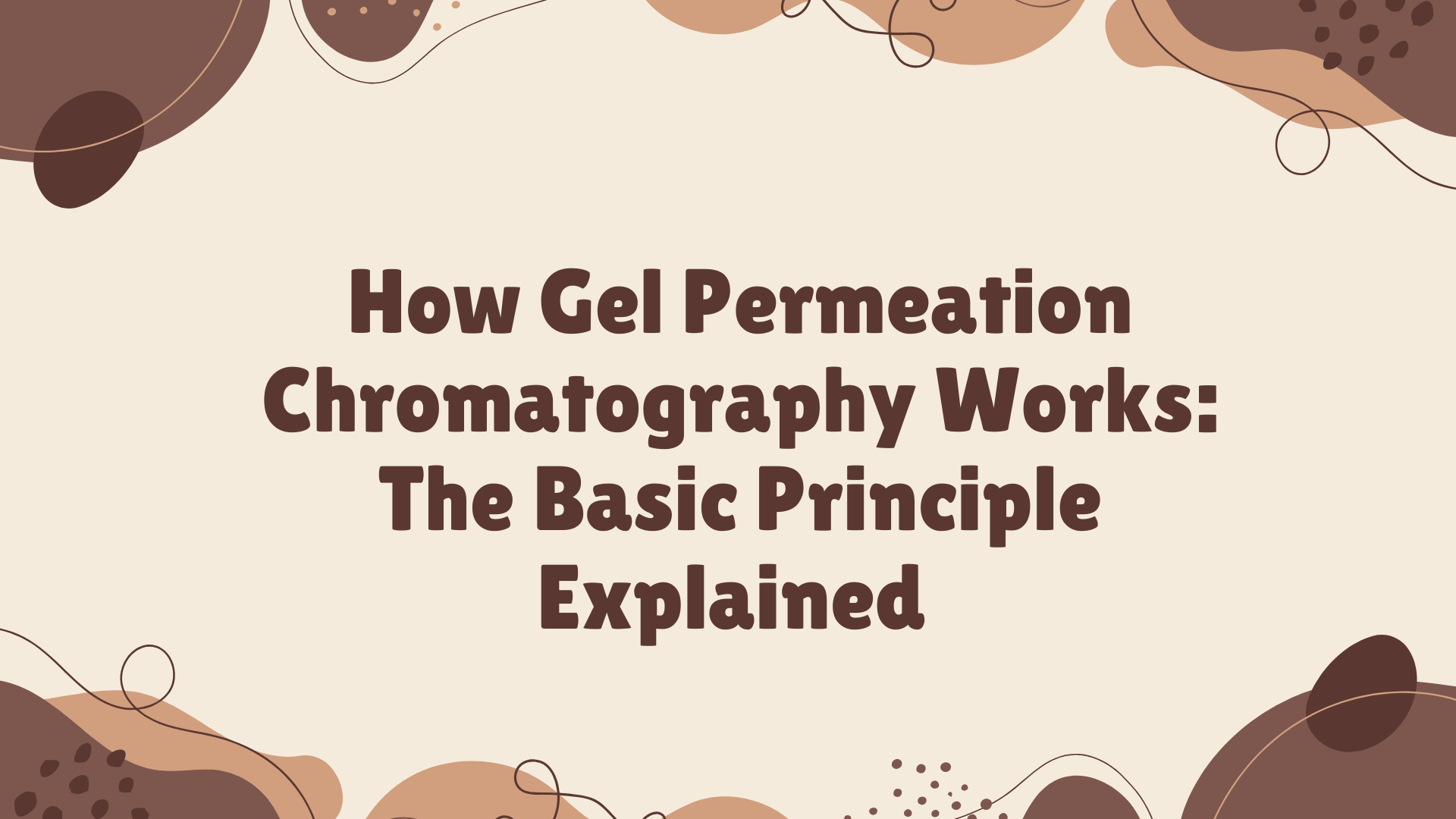 Gel permeation chromatography principle