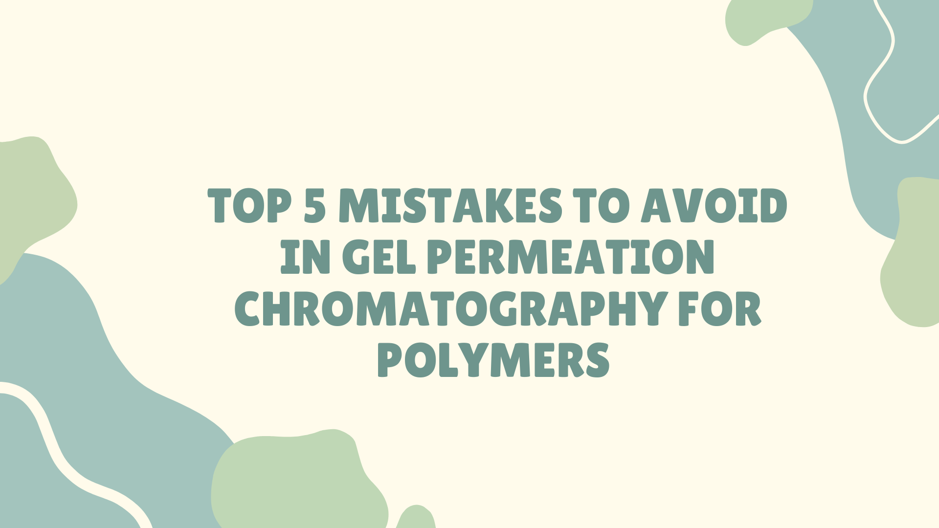 GPC errors in polymer molecular weight analysis