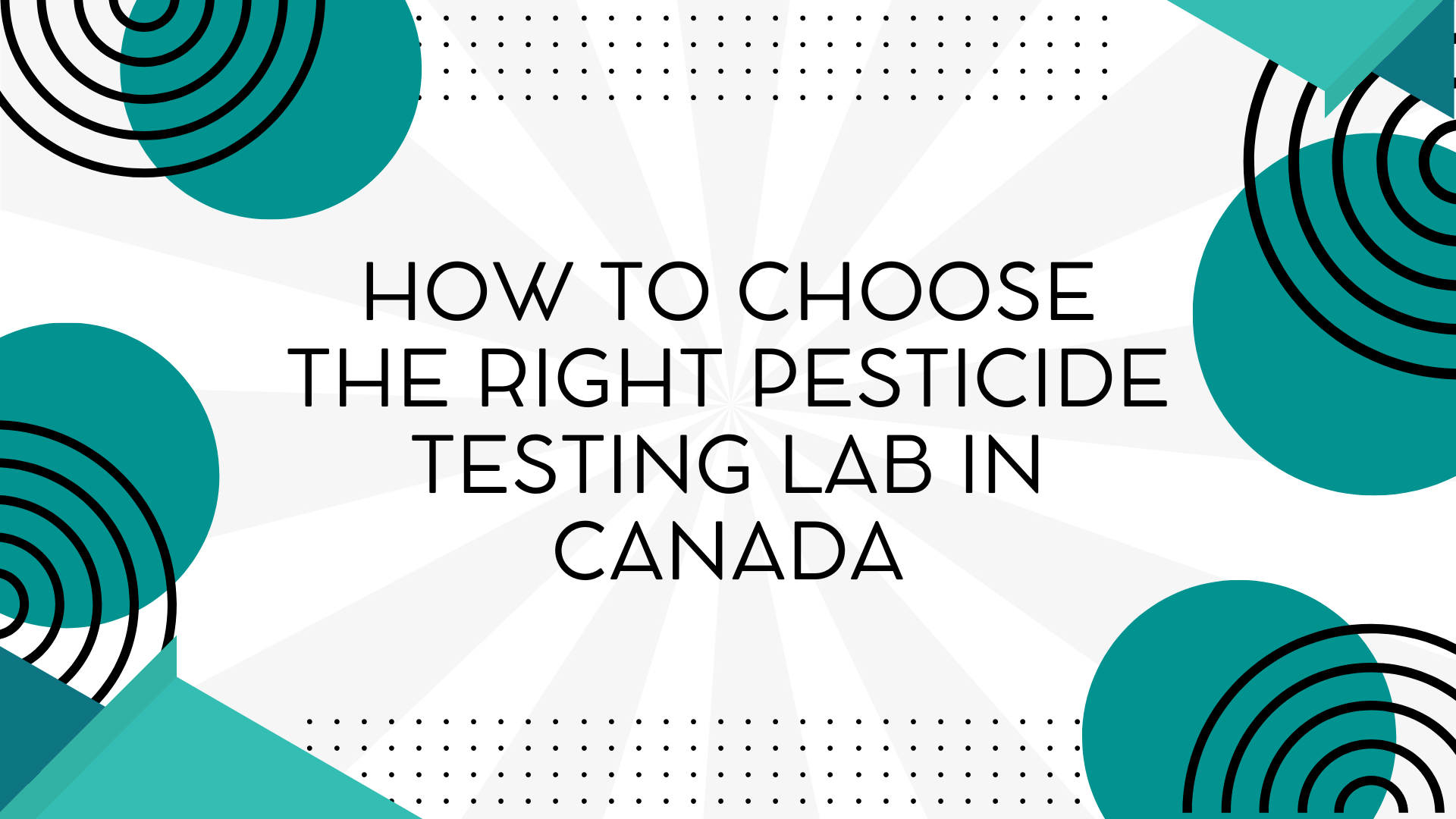 Pesticide testing lab in Canada