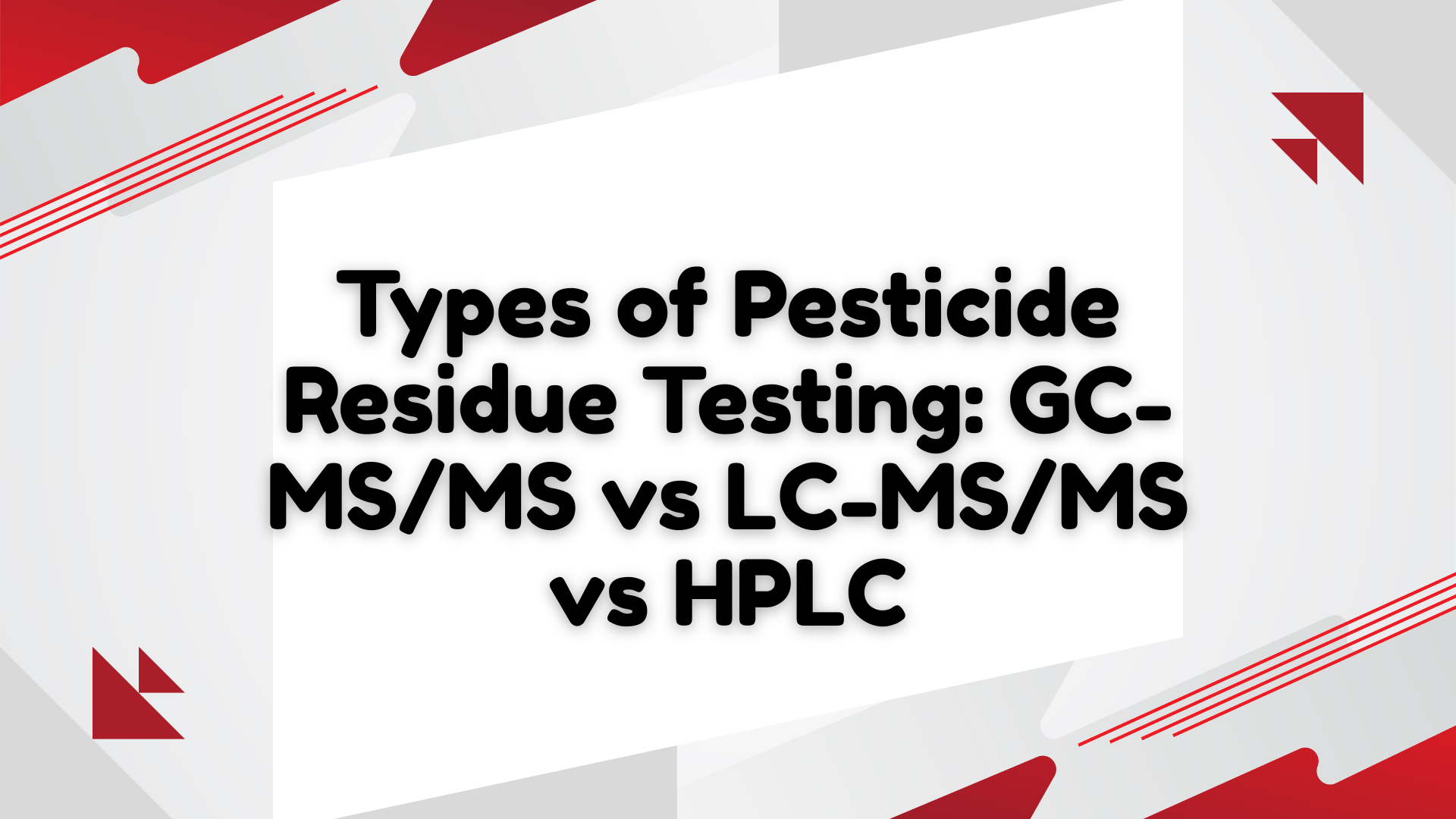 Pesticide Residue Testing