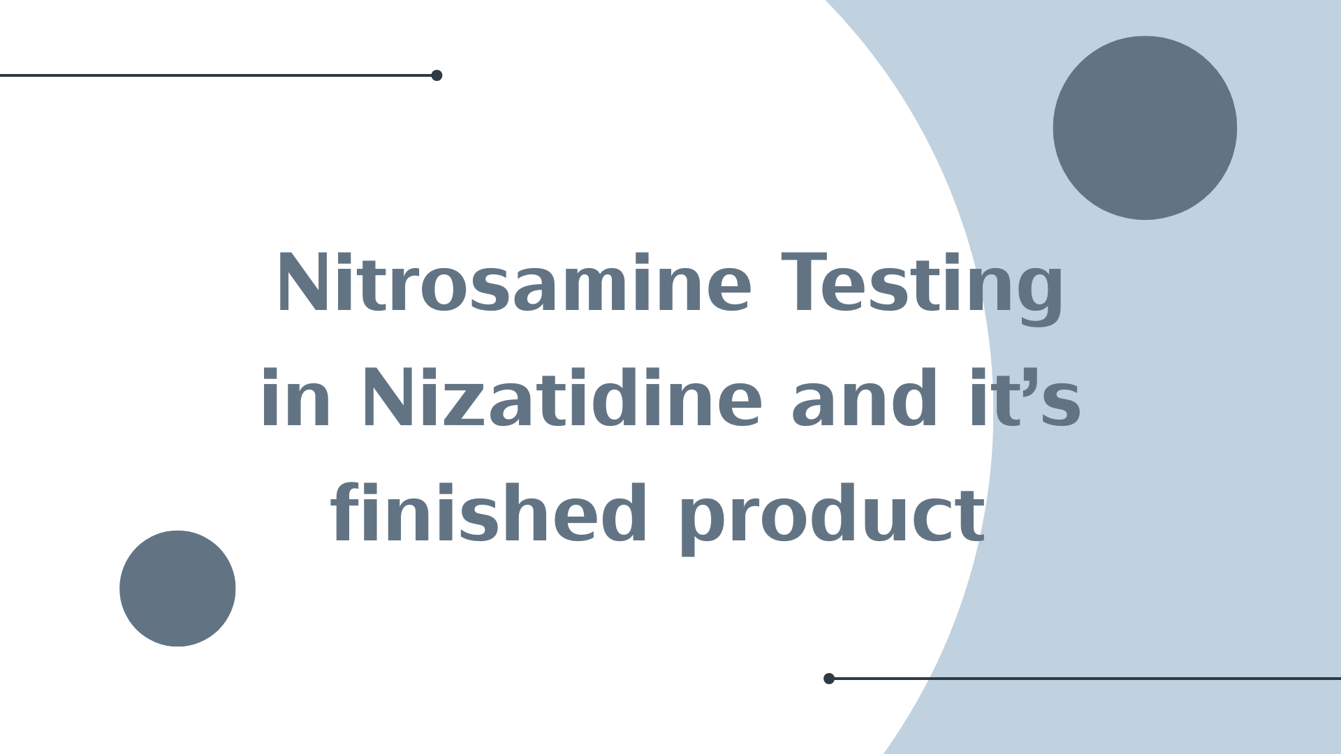 Nitrosamine Testing in Nizatidine