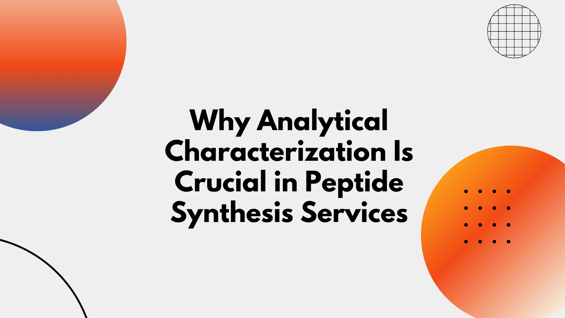 Analytical Support in Peptide Synthesis