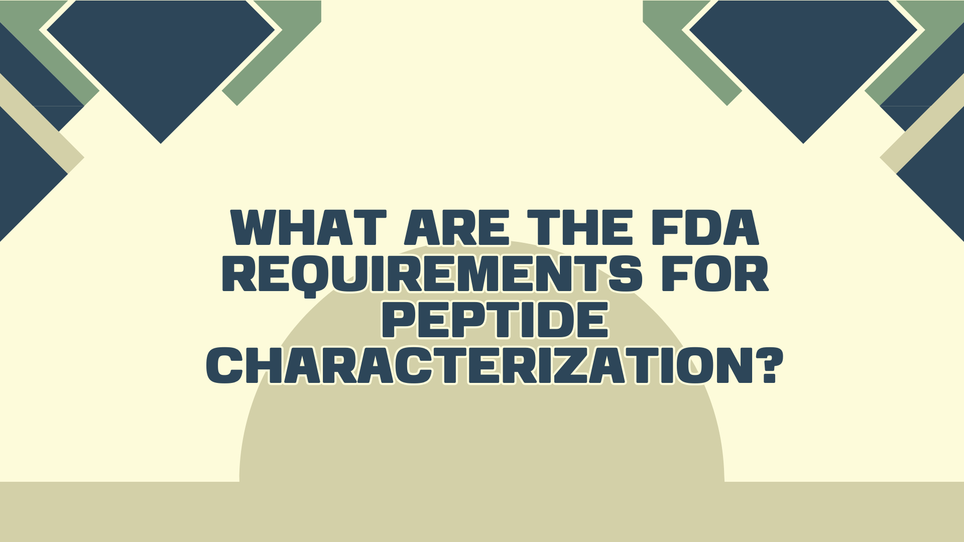 FDA Requirements for Peptide Characterization