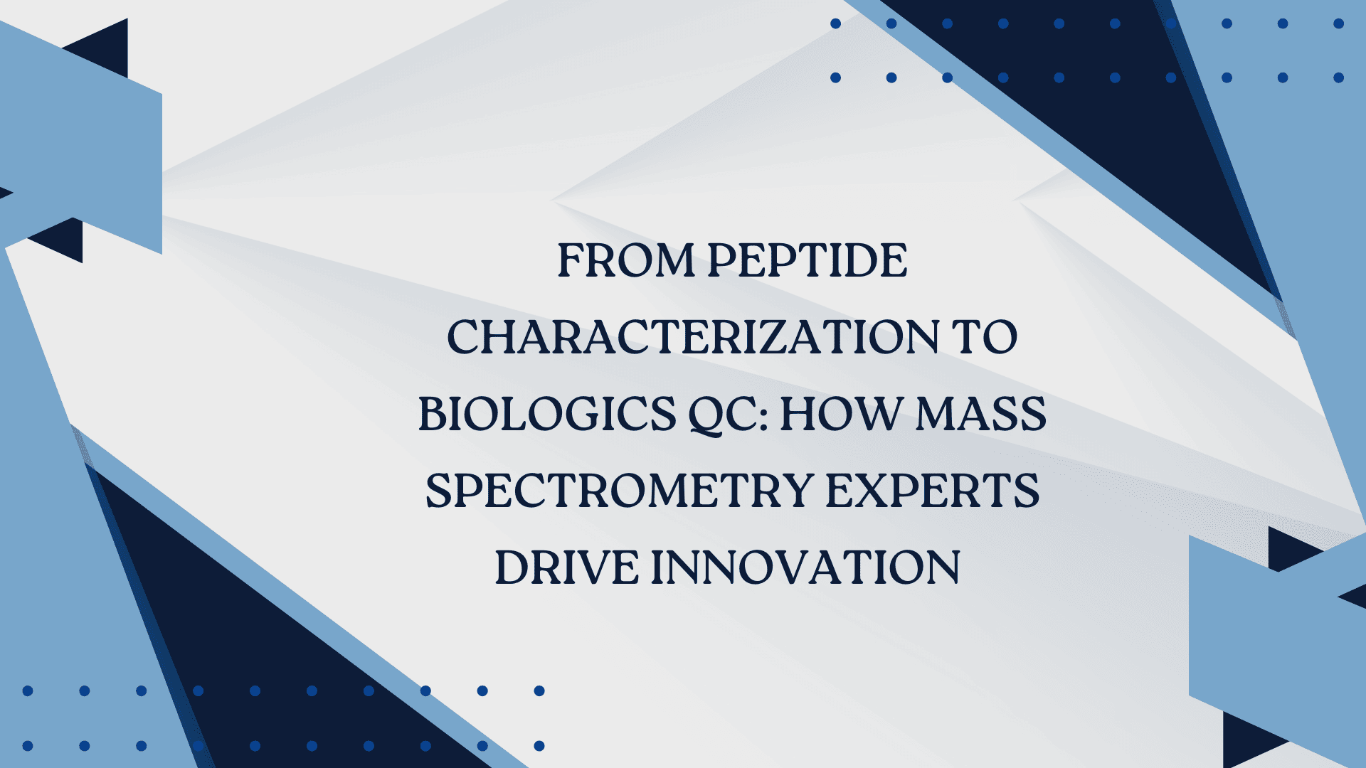 Peptide Mass Spectrometry Experts
