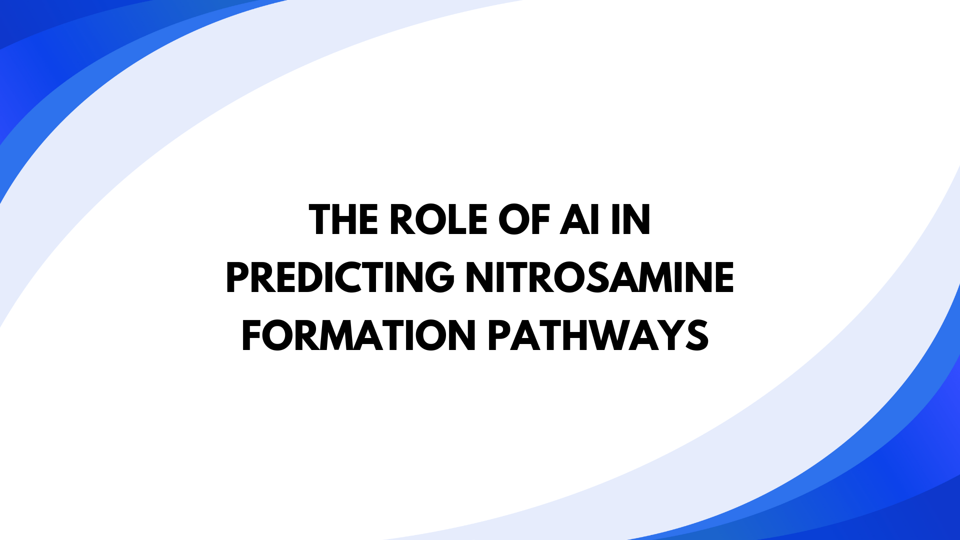 AI in Nitrosamine Prediction