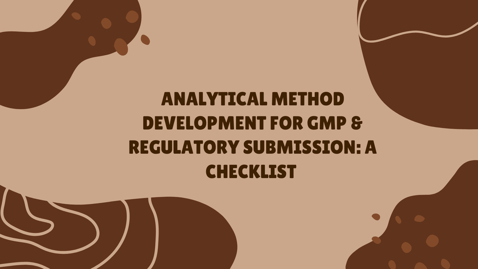 Analytical Method Development GMP