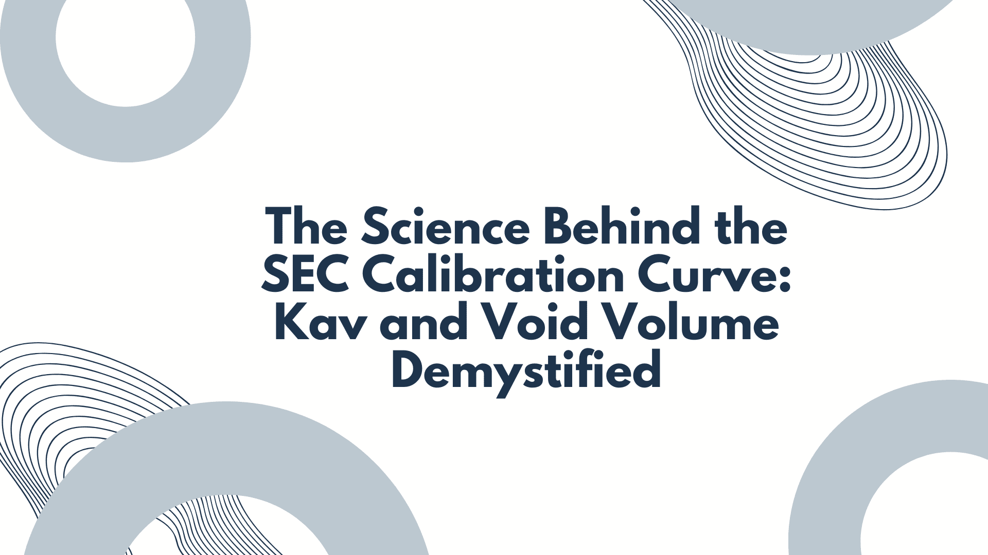 SEC Calibration Curve Kav