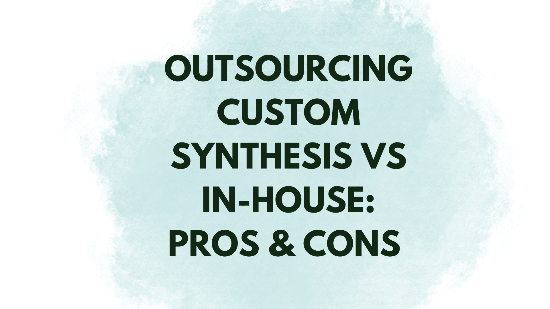 Outsourcing Custom Synthesis