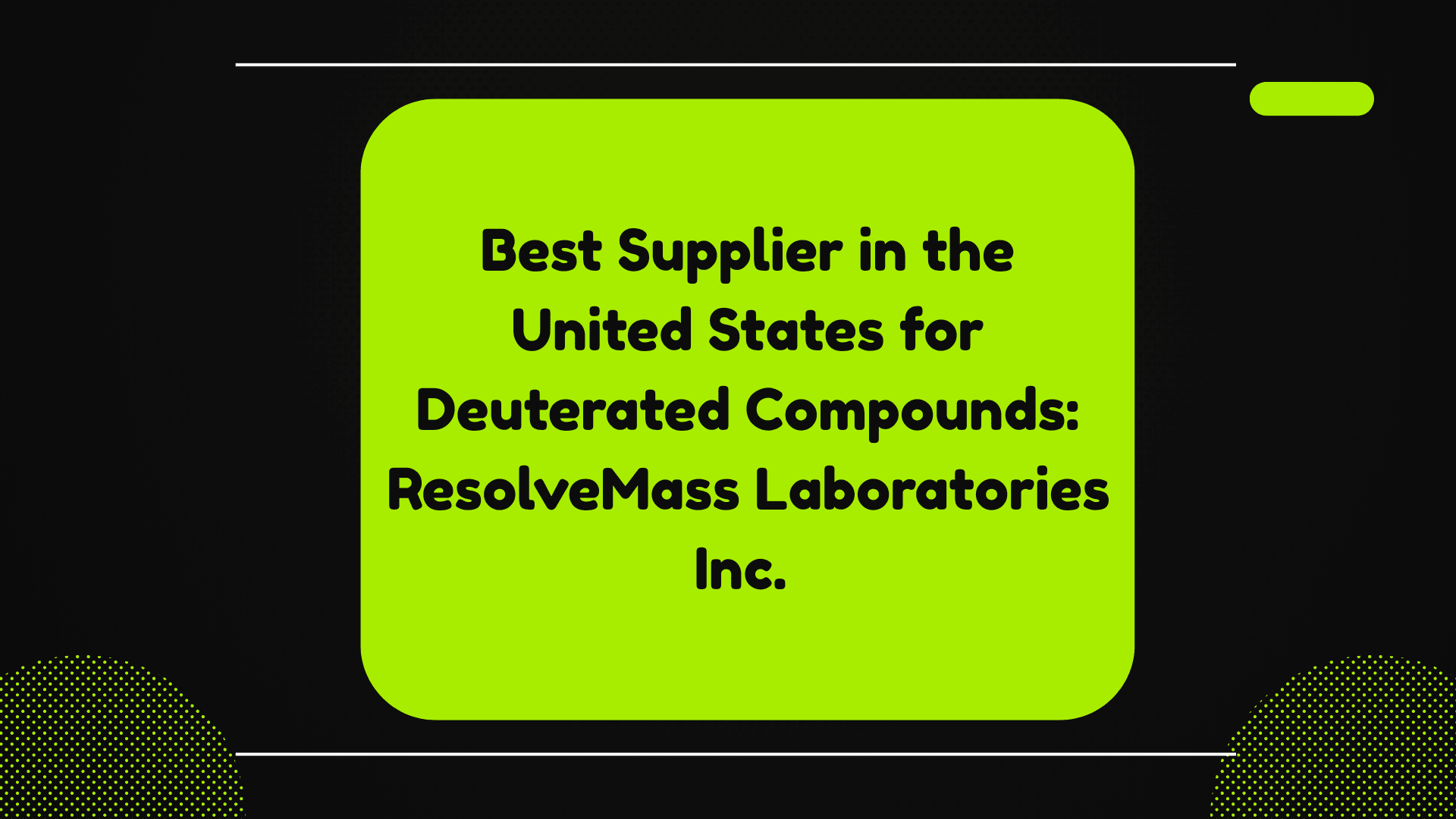 Best Supplier in the United States for Deuterated Compounds