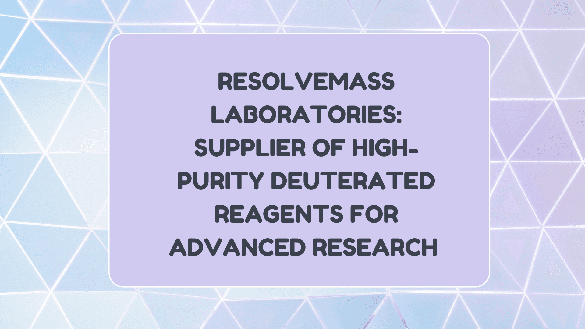 Supplier of Deuterated Reagents