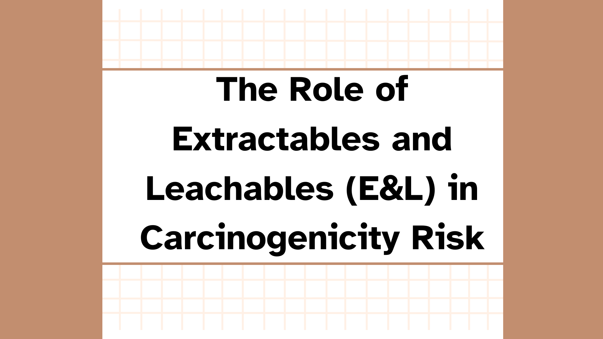 Extractables and Leachables Carcinogenicity Testing