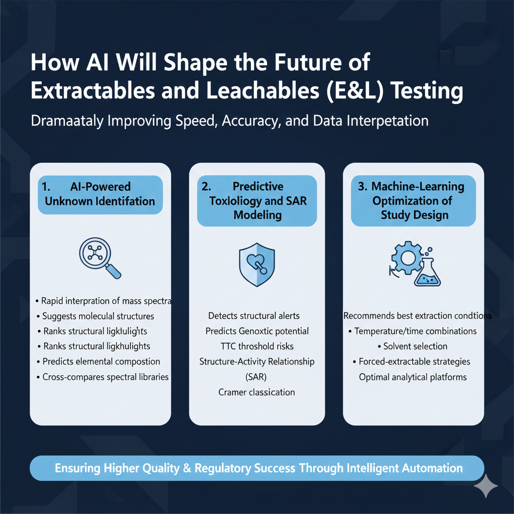How AI Will Transform the Future of Extractables and Leachables (E&L) Testing