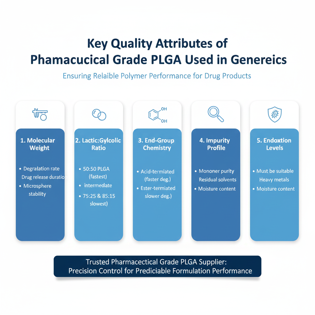 Key Quality Attributes of Pharmaceutical Grade PLGA Used in Generics