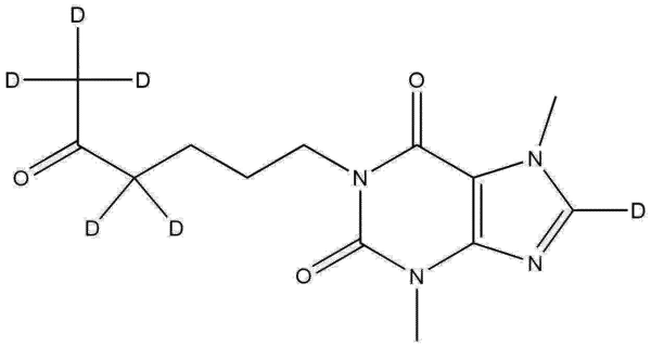 Pentoxifylline-4,4',6,6',6''-d5 | CAS 1185995-18-9
