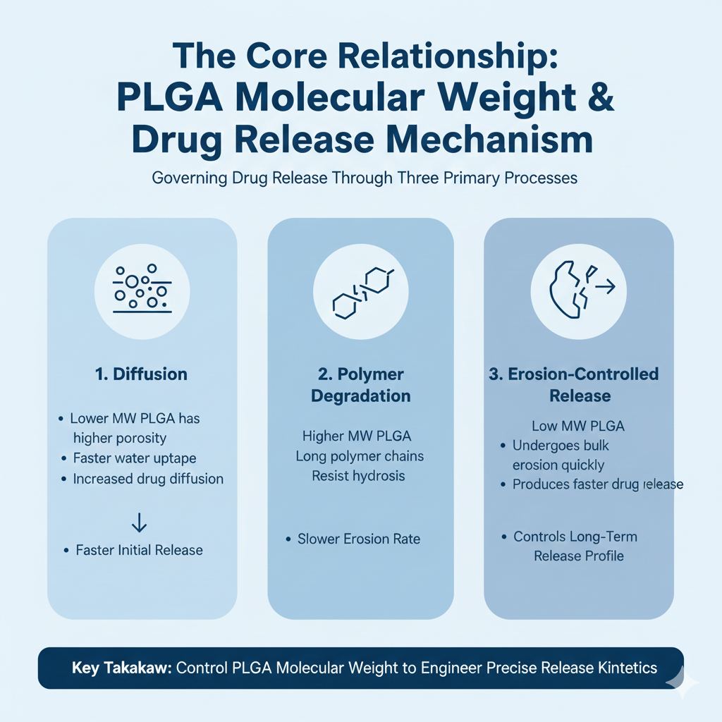 Understanding the Core Relationship PLGA Molecular Weight Drug Release Mechanism