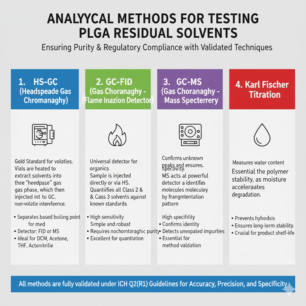 ANALYTICAL METHODS FOR TESTING PLGA RESIDUAL SOLVENTS ANALYTICAL METHODS FOR TESTING PLGA RESIDUAL SOLVENTS