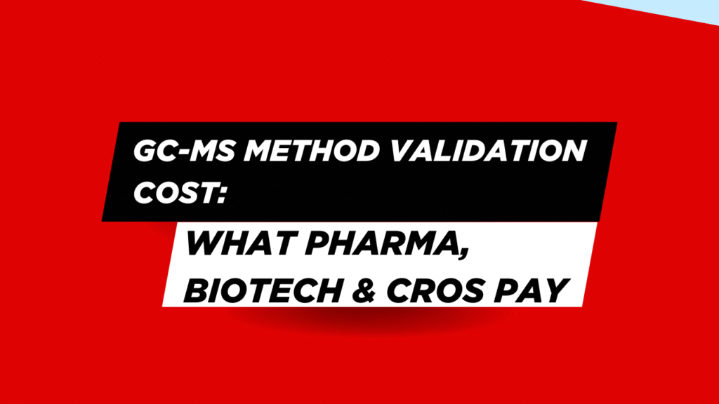 How Much Does GC-MS Method Validation Cost Breakdown for Pharma, Biotech, and CRO Projects