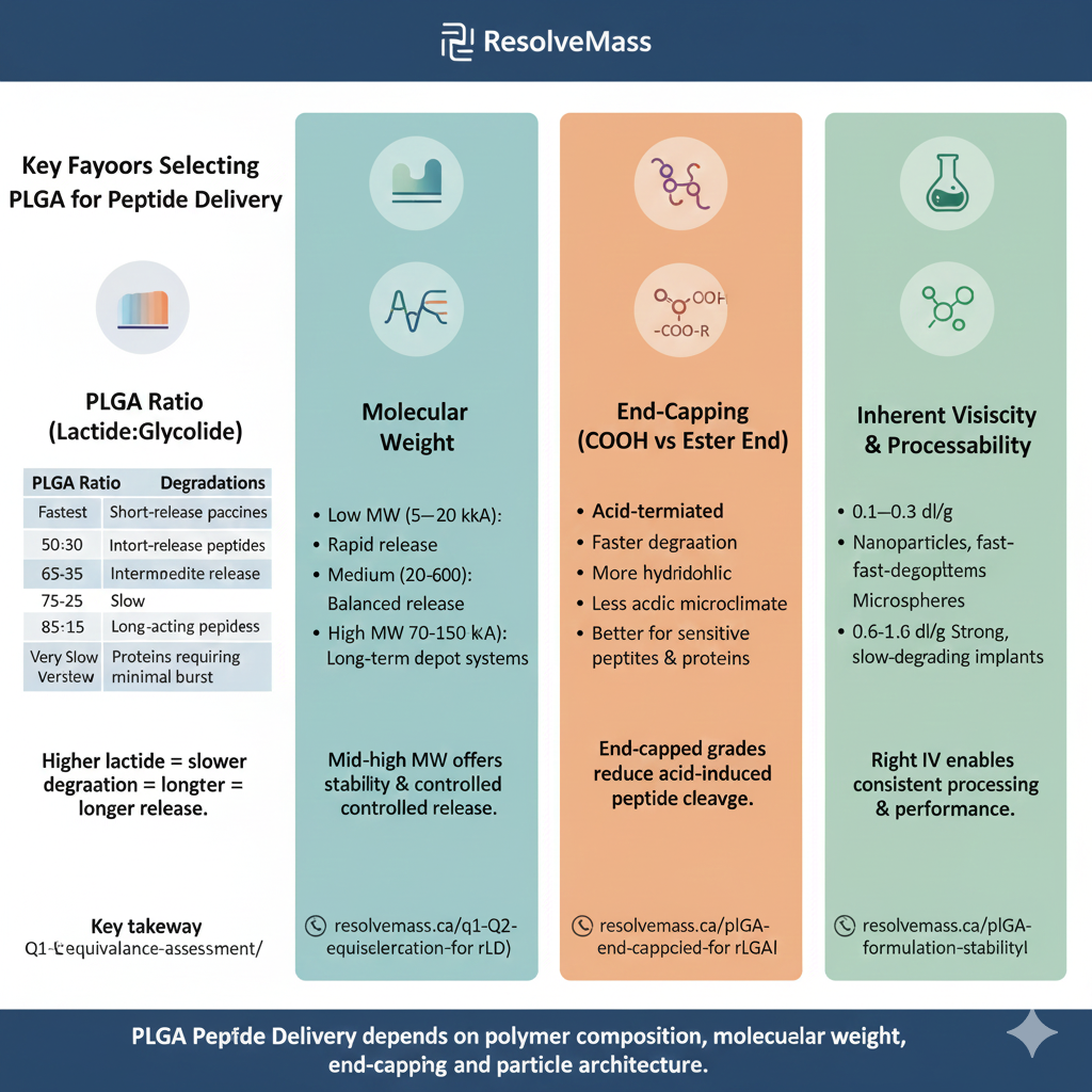 KEY FACTORS FOR SELECTING PLGA FOR PEPTIDE DELIVERY KEY FACTORS FOR SELECTING PLGA FOR PEPTIDE DELIVERY