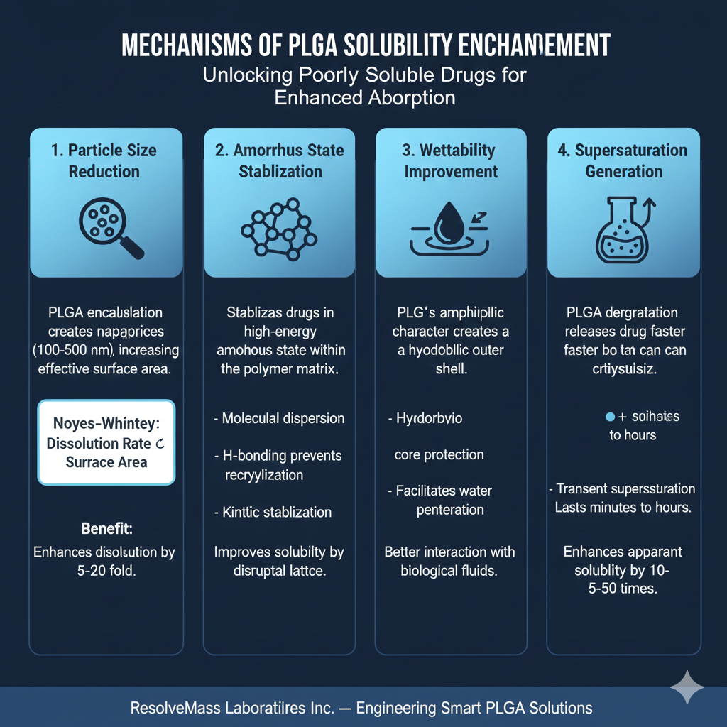 Mechanisms of PLGA Solubility Enhancement Mechanisms of PLGA Solubility Enhancement
