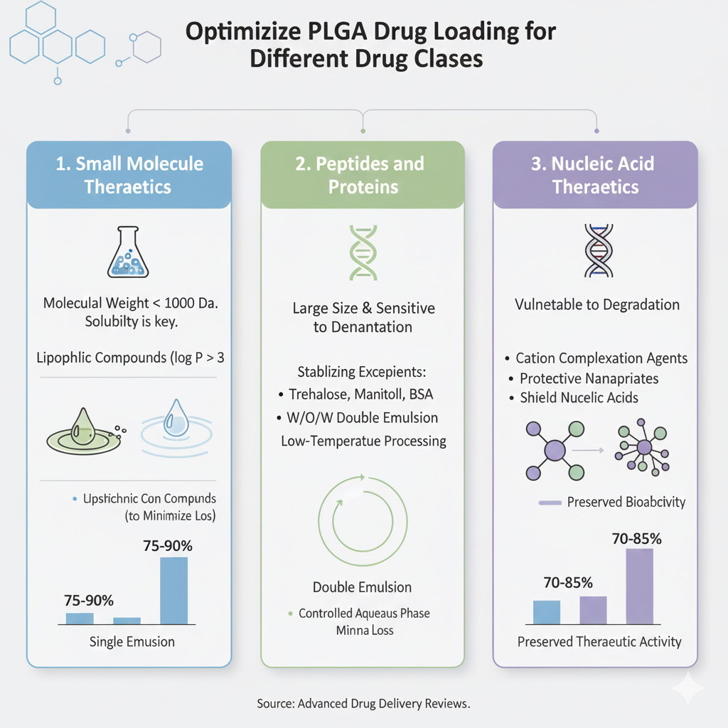 Optimizing PLGA Drug Loading for Different Drug Classes Optimizing PLGA Drug Loading for Different Drug Classes