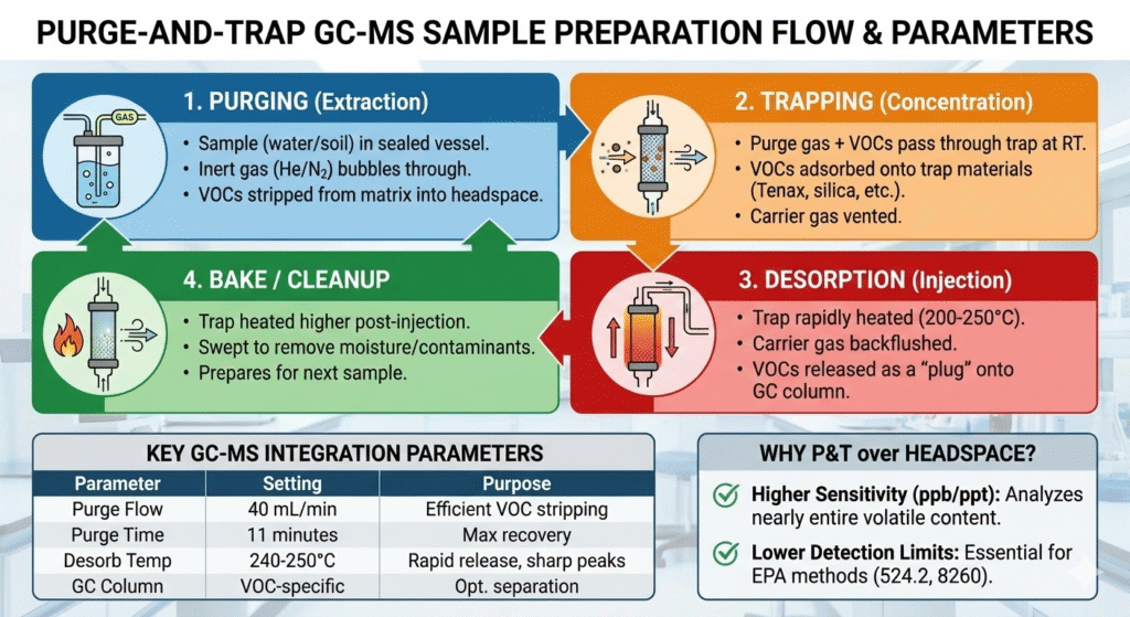 PURGE-AND-TRAP GC-MS SAMPLE PREPARATION