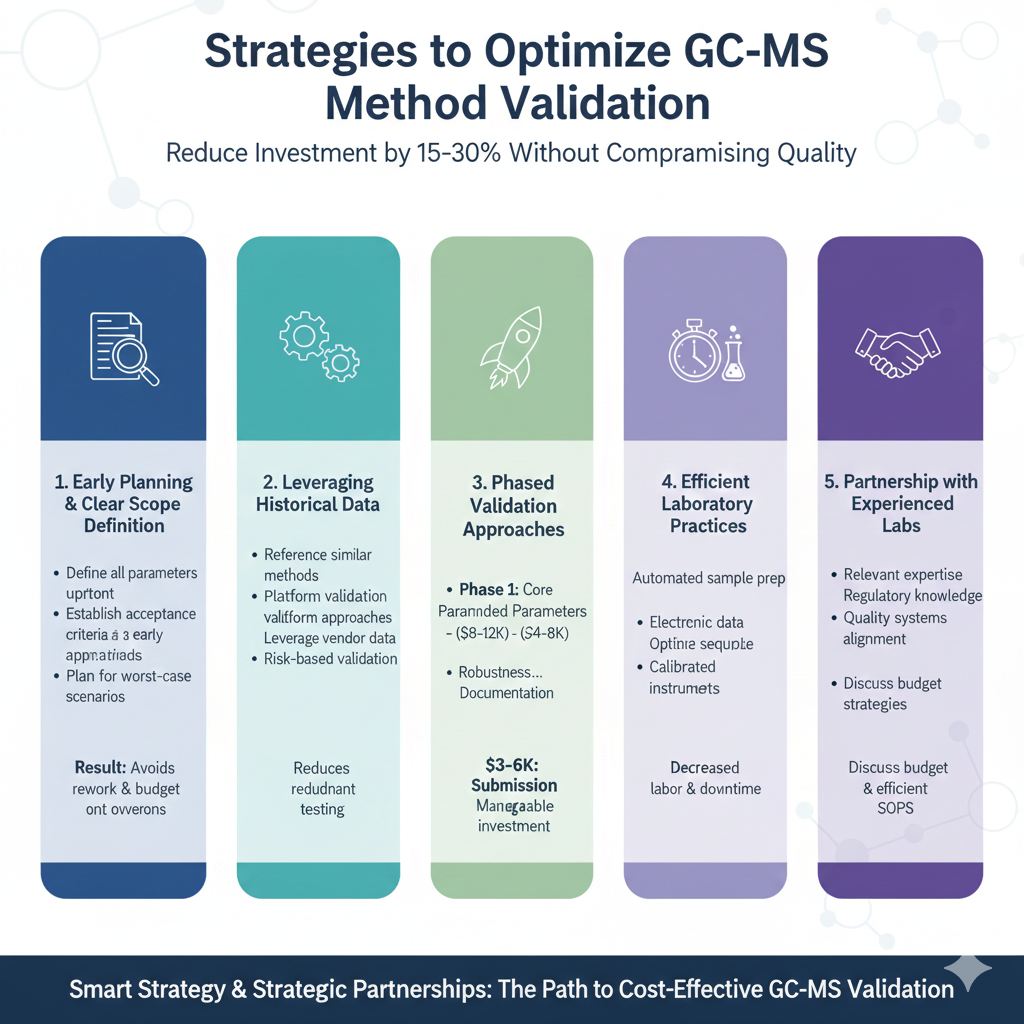 Strategies to Optimize GC-MS Method Validation Cost Strategies to Optimize GC-MS Method Validation Cost