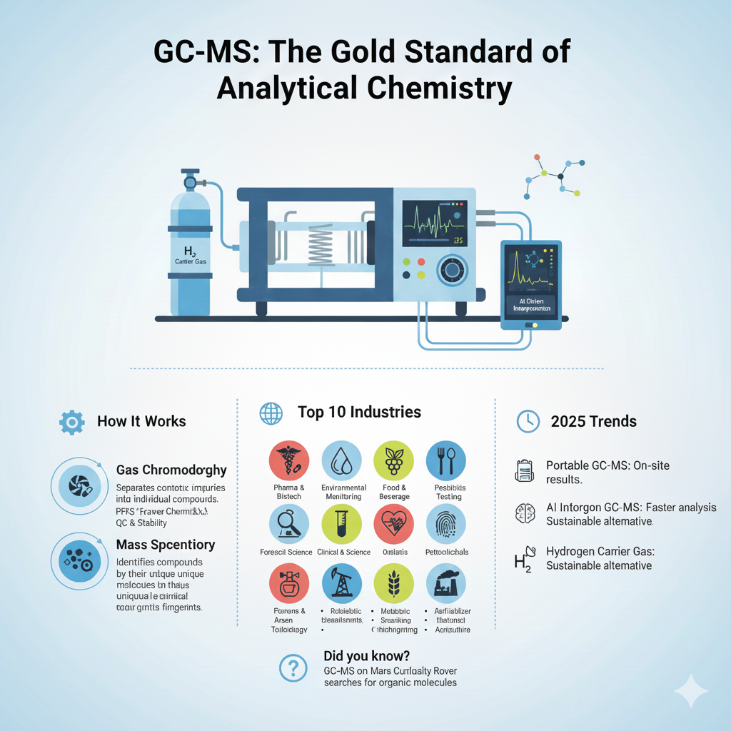 Top 10 Industries That Rely on GC-MS Analysis Pharma, Environmental, Food, Forensics & More