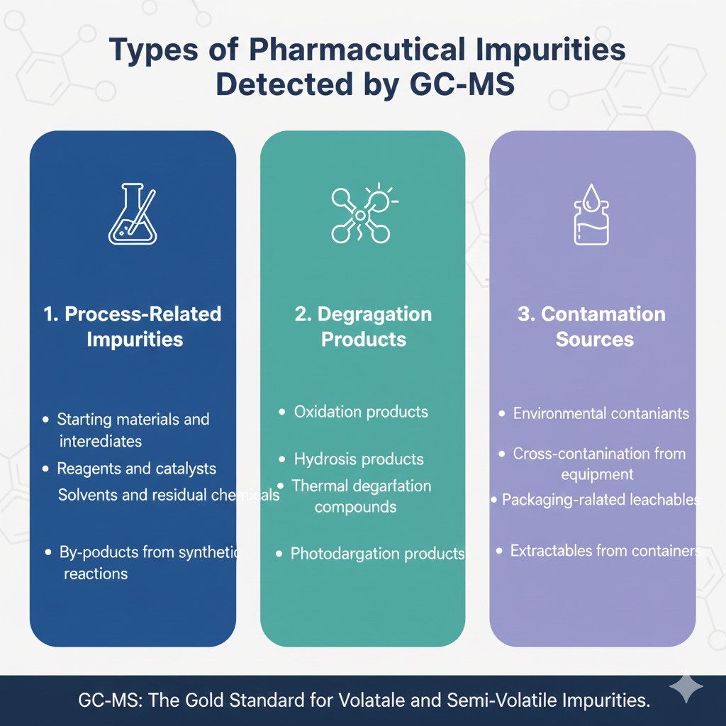 Types of Pharmaceutical Impurities Detected by GC-MS