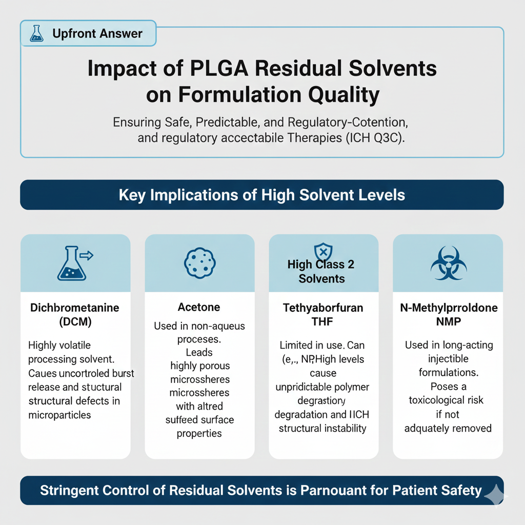 WHY PLGA RESIDUAL SOLVENTS MATTER FOR FORMULATION QUALITY