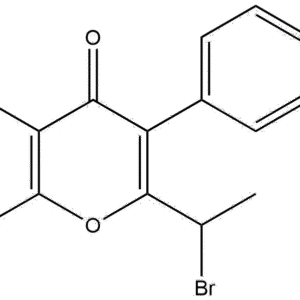 2-(1-bromoethyl)-5-fluoro-3-(3-fluorophenyl)-4H-chromen-4-one | CAS 1408087-79-5