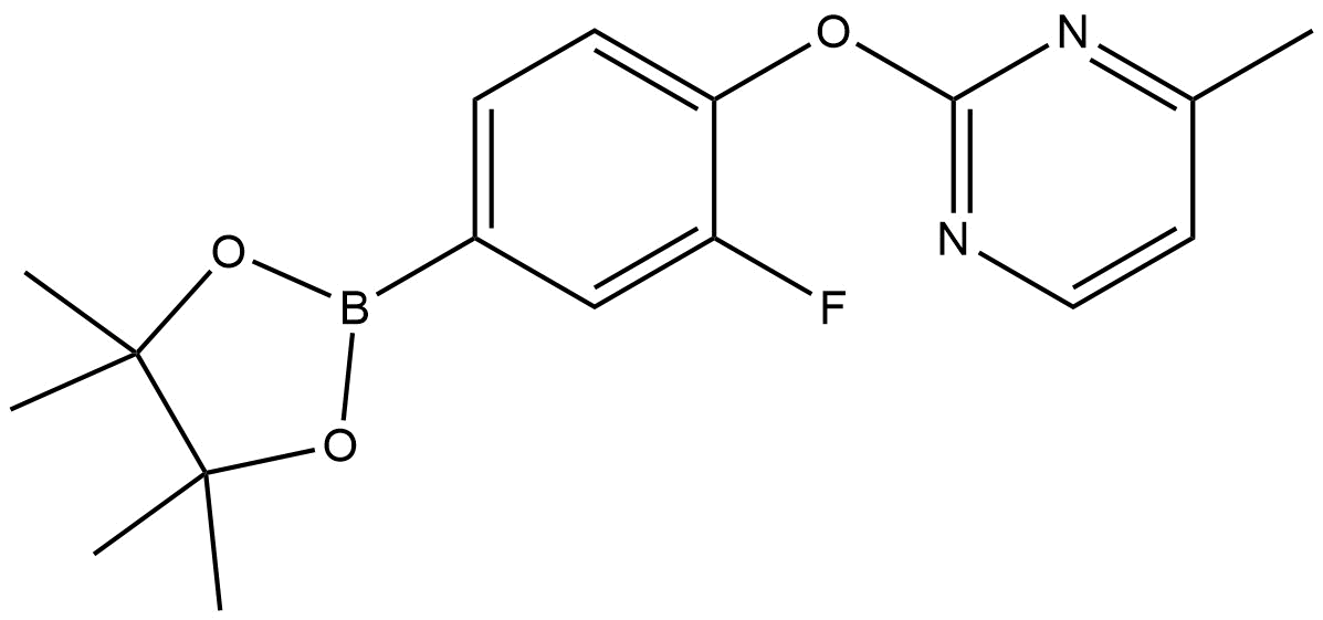 2-(2-fluoro-4-(4,4,5,5-tetramethyl-1,3,2-dioxaborolan-2-yl)phenoxy)-4-methylpyrimidine | CAS 2549188-28-3
