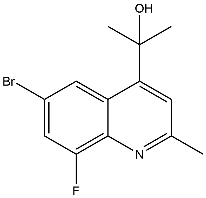 2-(6-bromo-8-fluoro-2-methylquinolin-4-yl)propan-2-ol | CAS 2776103-42-3