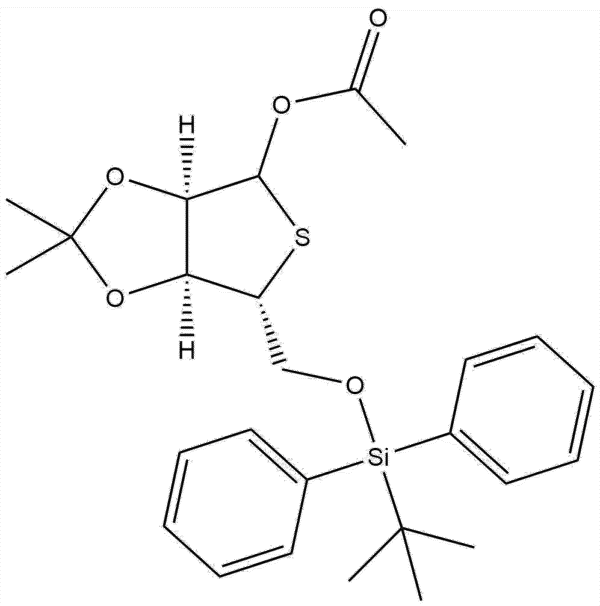 (3aR,6R,6aS)-6-(((tert-butyldiphenylsilyl)oxy)methyl)-2,2-dimethyltetrahydrothieno[3,4-d][1,3]dioxol-4-yl acetate | CAS 2410087-71-5