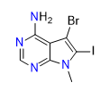 5-bromo-6-iodo-7-methyl-7H-pyrrolo[2,3-d]pyrimidin-4-amine | CAS 2549186-23-2