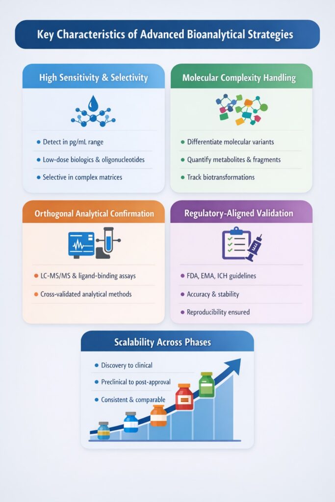 Key Characteristics of Advanced Bioanalytical Strategies