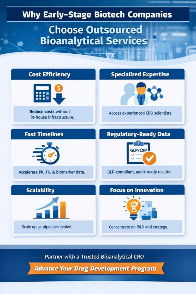 Why Early-Stage Biotech Companies Choose Outsourced Bioanalytical Services