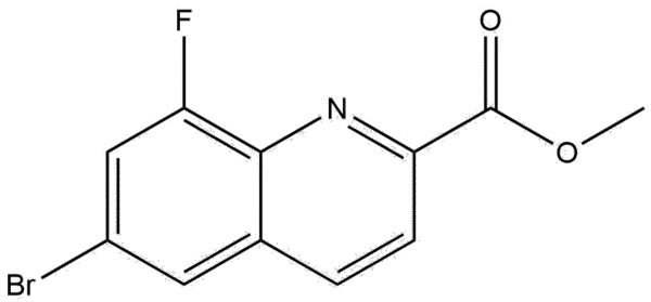 methyl 6-bromo-8-fluoroquinoline-2-carboxylate | CAS 595748-33-6