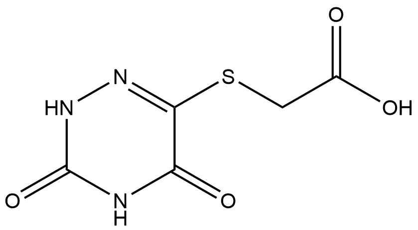 2-((3,5-dioxo-2,3,4,5-tetrahydro-1,2,4-triazin-6-yl)thio)acetic acid | CAS 88891-73-0