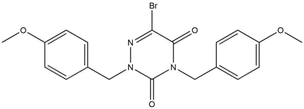 6-bromo-2,4-bis(4-methoxybenzyl)-1,2,4-triazine-3,5(2H,4H)-dione | CAS 2673410-43-8