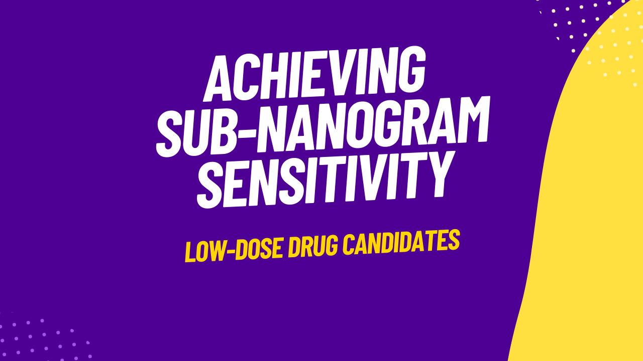 Achieving Sub-Nanogram Sensitivity for Low-Dose Drug Candidates